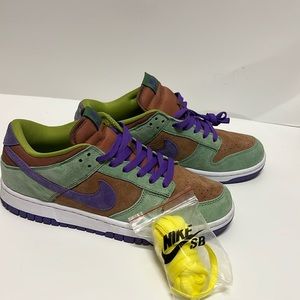 Nike Dunks SB mustang brown/cactus green